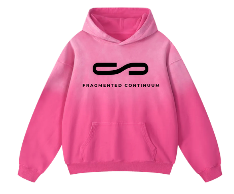 Fragmented Continuum Pink Hoodie